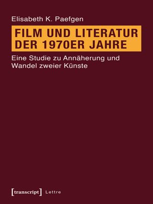 cover image of Film und Literatur der 1970er Jahre